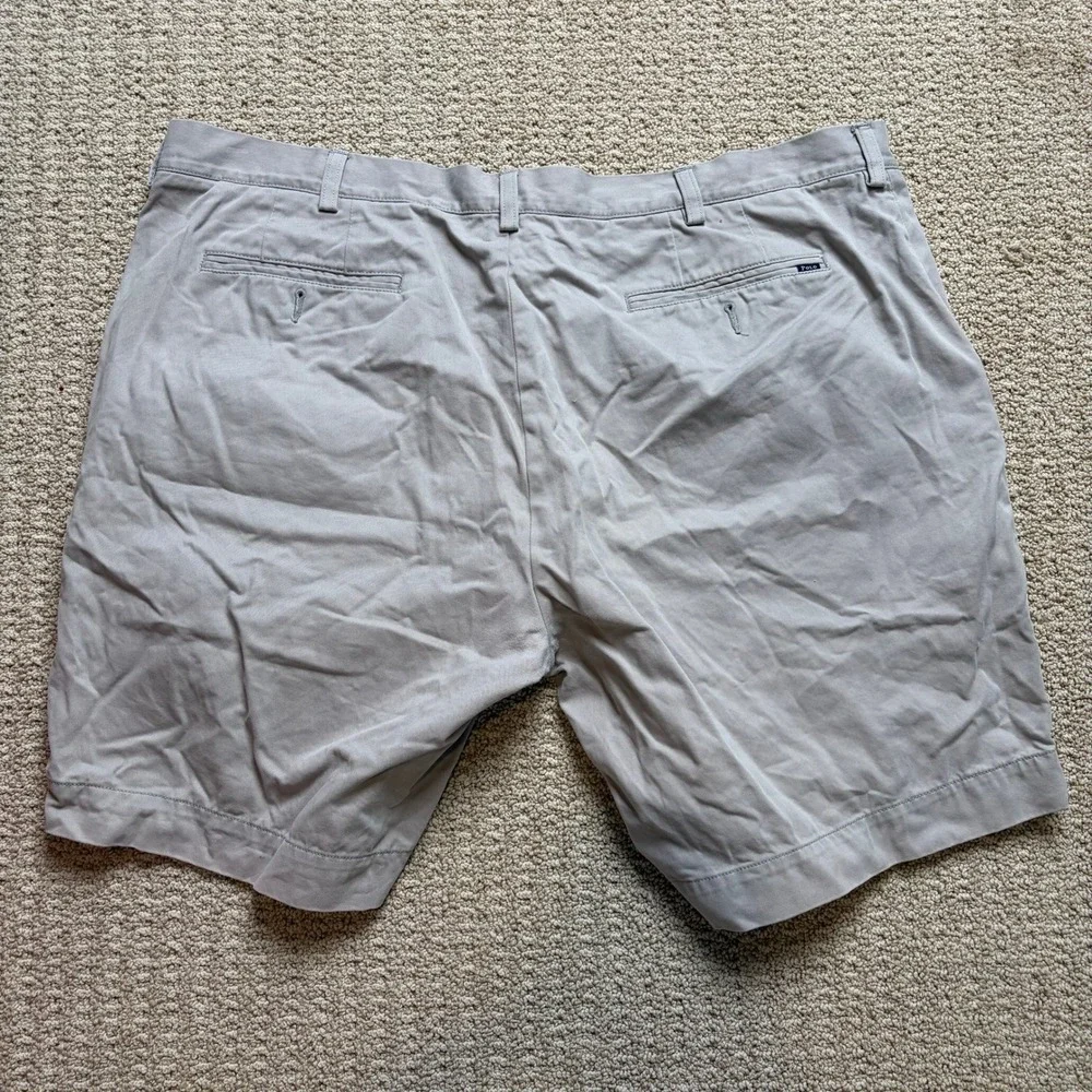 Polo Ralph Lauren Mens Chino Shorts Size‎ 42 Gray 100% Cotton Flat Front Classic